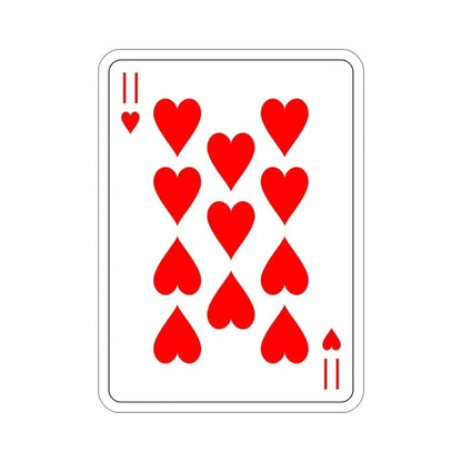 11 of Hearts Playing Card STICKER Vinyl Die-Cut Decal - The Sticker Space