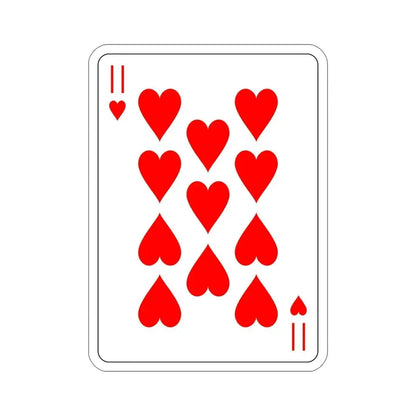 11 of Hearts Playing Card STICKER Vinyl Die-Cut Decal - The Sticker Space