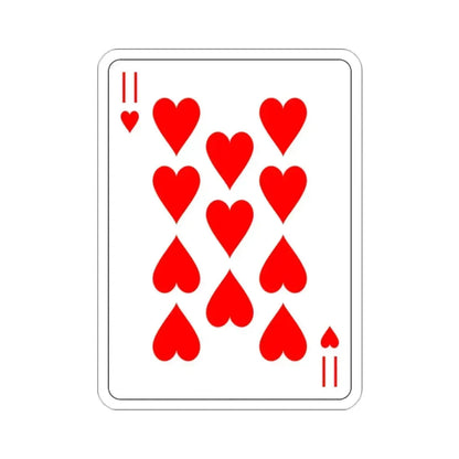 11 of Hearts Playing Card STICKER Vinyl Die-Cut Decal - The Sticker Space