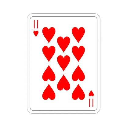 11 of Hearts Playing Card STICKER Vinyl Die-Cut Decal - The Sticker Space
