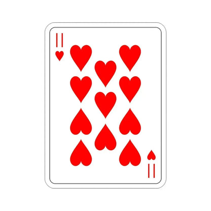 11 of Hearts Playing Card STICKER Vinyl Die-Cut Decal - The Sticker Space