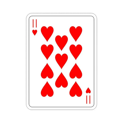11 of Hearts Playing Card STICKER Vinyl Die-Cut Decal - The Sticker Space