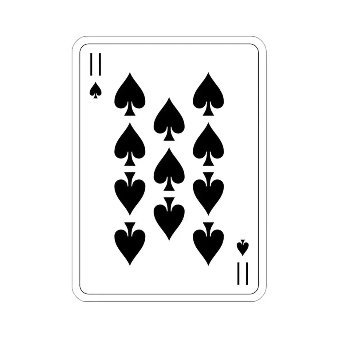 11 of Spades Playing Card STICKER Vinyl Die-Cut Decal 3 Inch - The Sticker Space