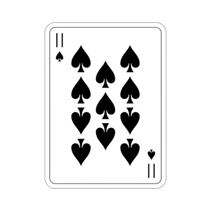 11 of Spades Playing Card STICKER Vinyl Die-Cut Decal - The Sticker Space