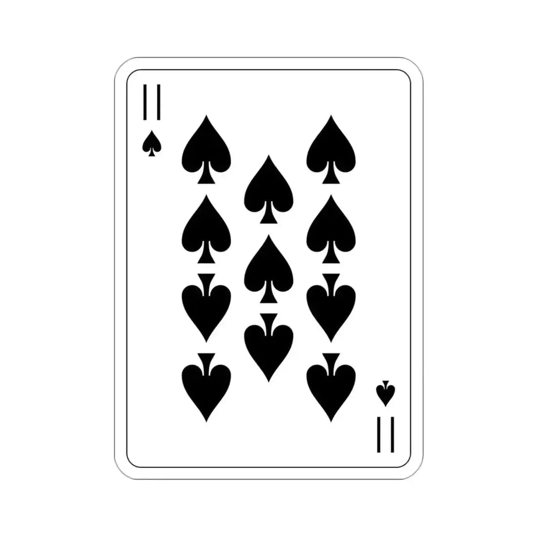 11 of Spades Playing Card STICKER Vinyl Die-Cut Decal - The Sticker Space