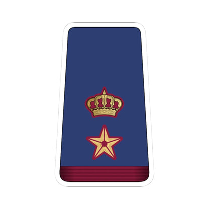 11. QEAF LTC (Qatar) (Military Rank) STICKER Vinyl Kiss-Cut Decal 3 Inch White - The Sticker Space