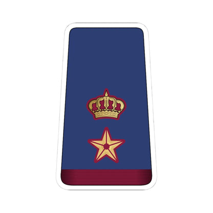 11. QEAF LTC (Qatar) (Military Rank) STICKER Vinyl Kiss-Cut Decal 4 Inch White - The Sticker Space