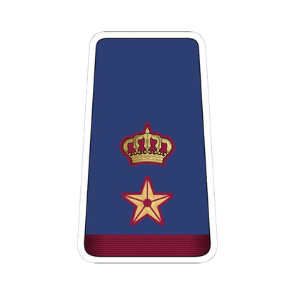 11. QEAF LTC (Qatar) (Military Rank) STICKER Vinyl Kiss-Cut Decal 6 Inch White - The Sticker Space