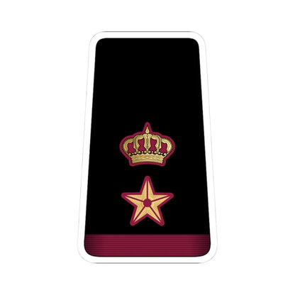 11. QENF LTC (Qatar) (Military Rank) STICKER Vinyl Kiss-Cut Decal 3 Inch White - The Sticker Space