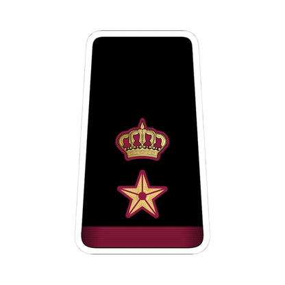 11. QENF LTC (Qatar) (Military Rank) STICKER Vinyl Kiss-Cut Decal 4 Inch White - The Sticker Space