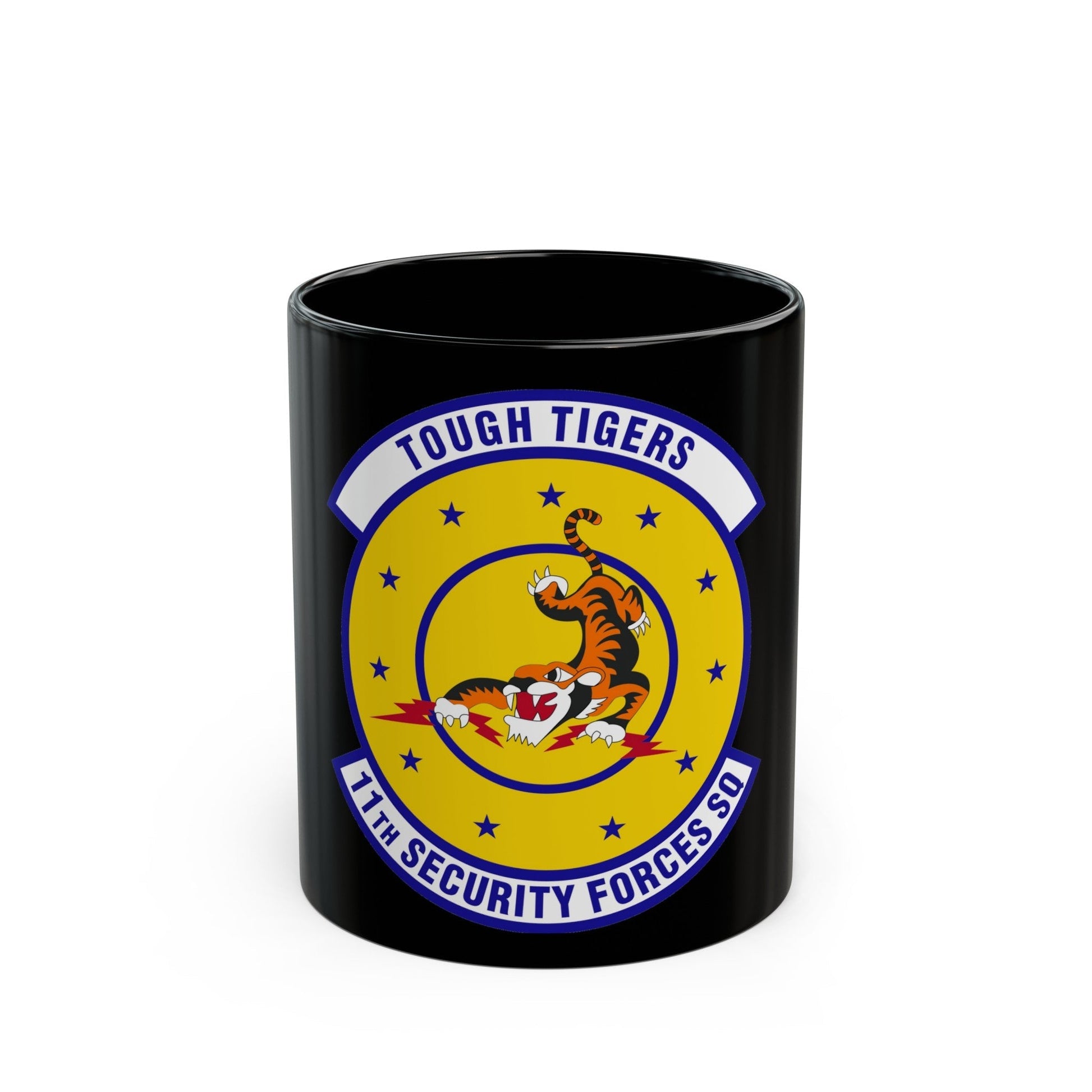 11 Security Forces Squadron USAF (U.S. Air Force) Black Coffee Mug-11oz-The Sticker Space