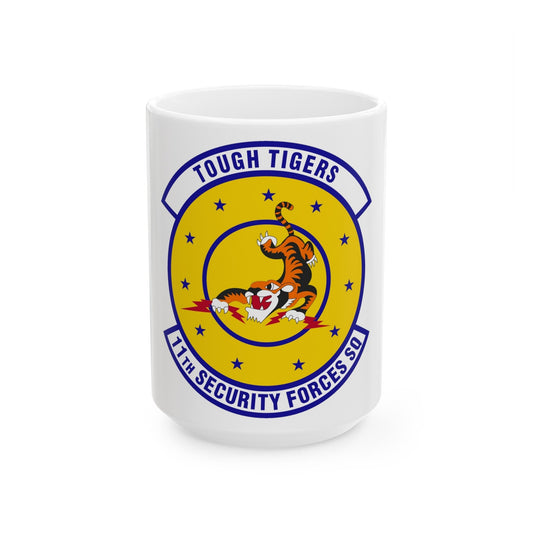 11 Security Forces Squadron USAF (U.S. Air Force) White Coffee Mug-15oz-The Sticker Space