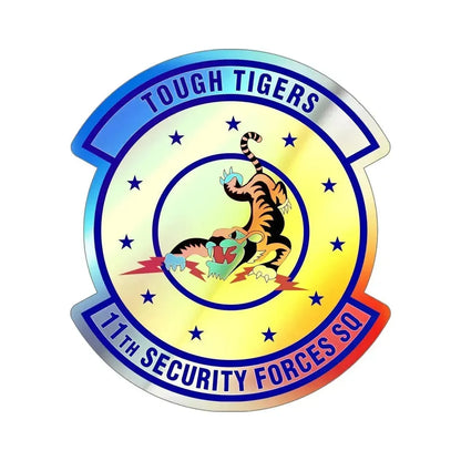 11 Security Forces Squadron USAF (U.S. Air Force) Holographic STICKER Die-Cut Vinyl Decal - The Sticker Space