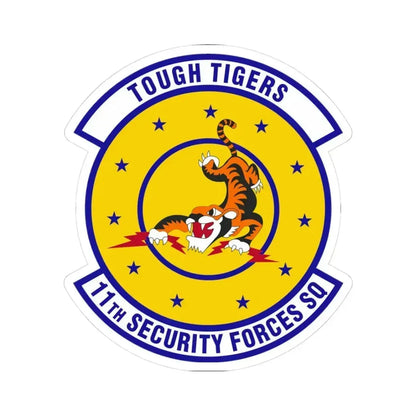 11 Security Forces Squadron USAF (U.S. Air Force) STICKER Vinyl Kiss-Cut Decal 3 Inch White - The Sticker Space
