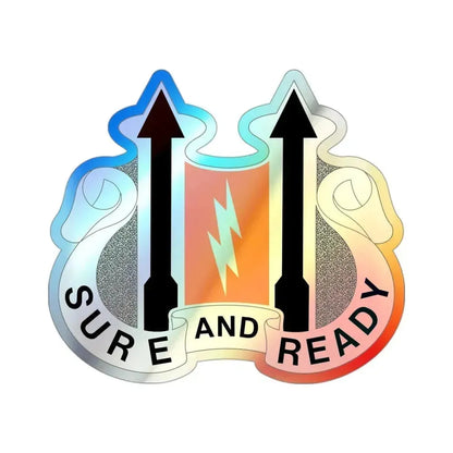 11 Signal Battalion (U.S. Army) Holographic STICKER Die-Cut Vinyl Decal 3 Inch Holographic - The Sticker Space