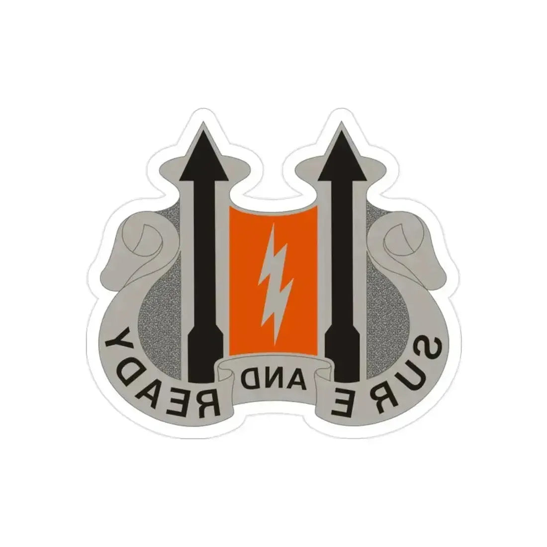 11 Signal Battalion (U.S. Army) REVERSE PRINT Transparent Die-Cut STICKER 2 Inch Die-Cut Transparent - The Sticker Space