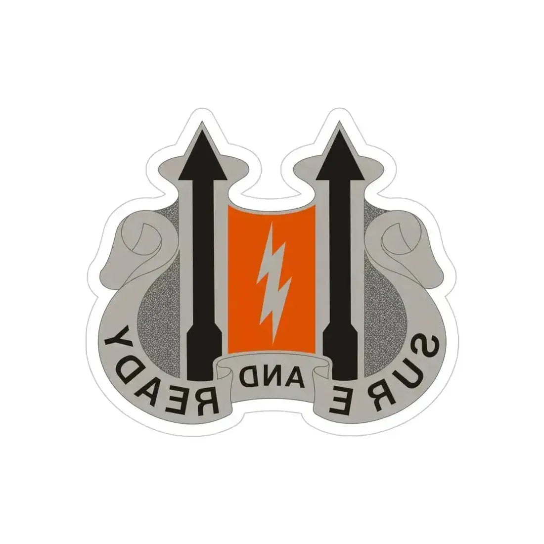 11 Signal Battalion (U.S. Army) REVERSE PRINT Transparent Die-Cut STICKER 4 Inch Die-Cut Transparent - The Sticker Space