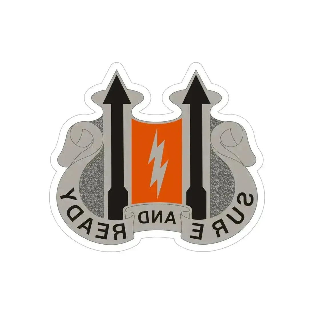 11 Signal Battalion (U.S. Army) REVERSE PRINT Transparent Die-Cut STICKER 5 Inch Die-Cut Transparent - The Sticker Space