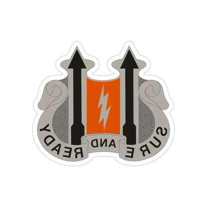11 Signal Battalion (U.S. Army) REVERSE PRINT Transparent Die-Cut STICKER 5 Inch Die-Cut Transparent - The Sticker Space