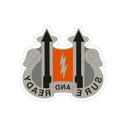 11 Signal Battalion (U.S. Army) REVERSE PRINT Transparent Die-Cut STICKER 6 Inch Die-Cut Transparent - The Sticker Space