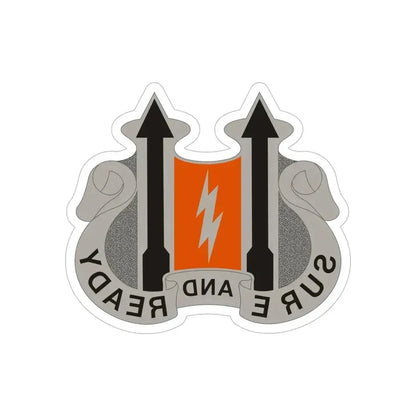 11 Signal Battalion (U.S. Army) REVERSE PRINT Transparent Die-Cut STICKER - The Sticker Space