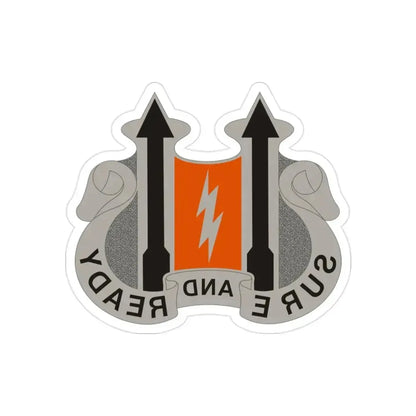 11 Signal Battalion (U.S. Army) REVERSE PRINT Transparent Die-Cut STICKER - The Sticker Space