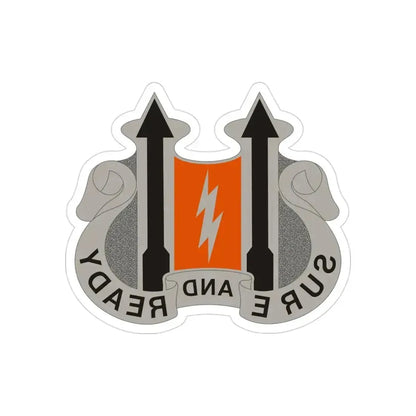11 Signal Battalion (U.S. Army) REVERSE PRINT Transparent Die-Cut STICKER - The Sticker Space