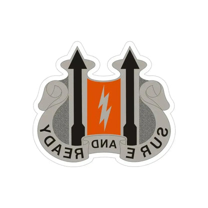 11 Signal Battalion (U.S. Army) REVERSE PRINT Transparent Die-Cut STICKER - The Sticker Space