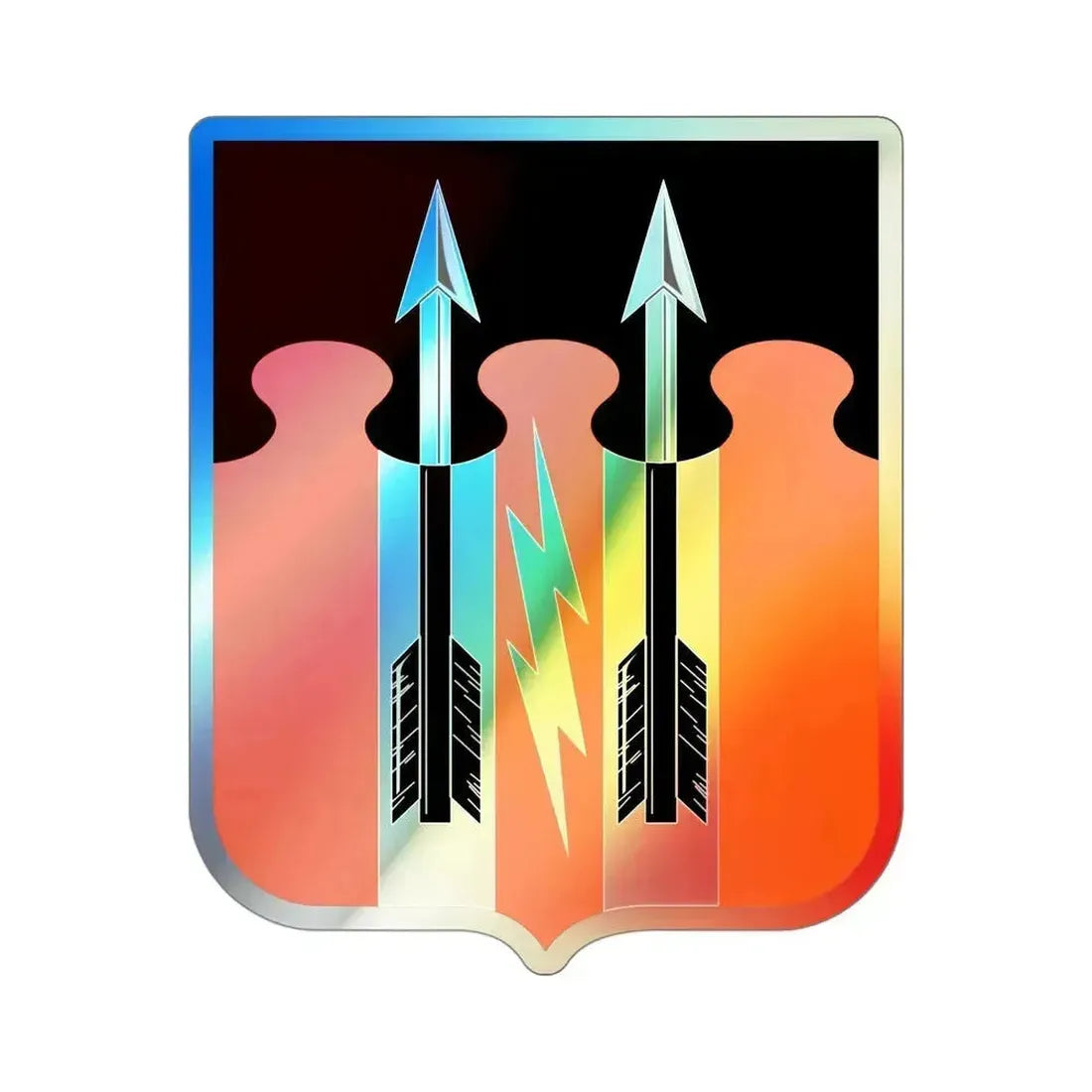 11 Signal Battalion v2 (U.S. Army) Holographic STICKER Die-Cut Vinyl Decal 4 Inch Holographic - The Sticker Space