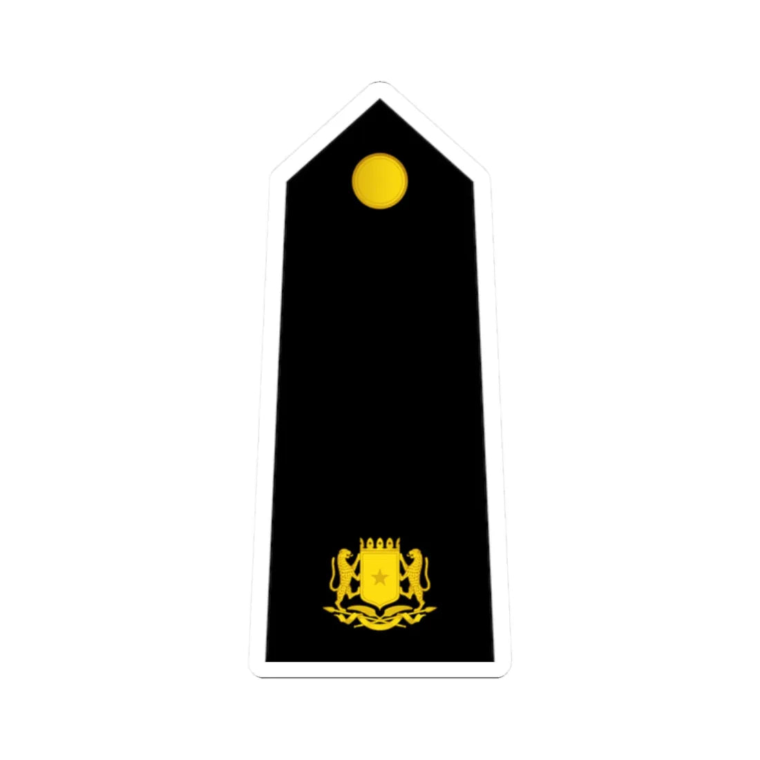11 Somali Navy MAJ (Mali) (Military Rank) STICKER Vinyl Kiss-Cut Decal 2 Inch White - The Sticker Space