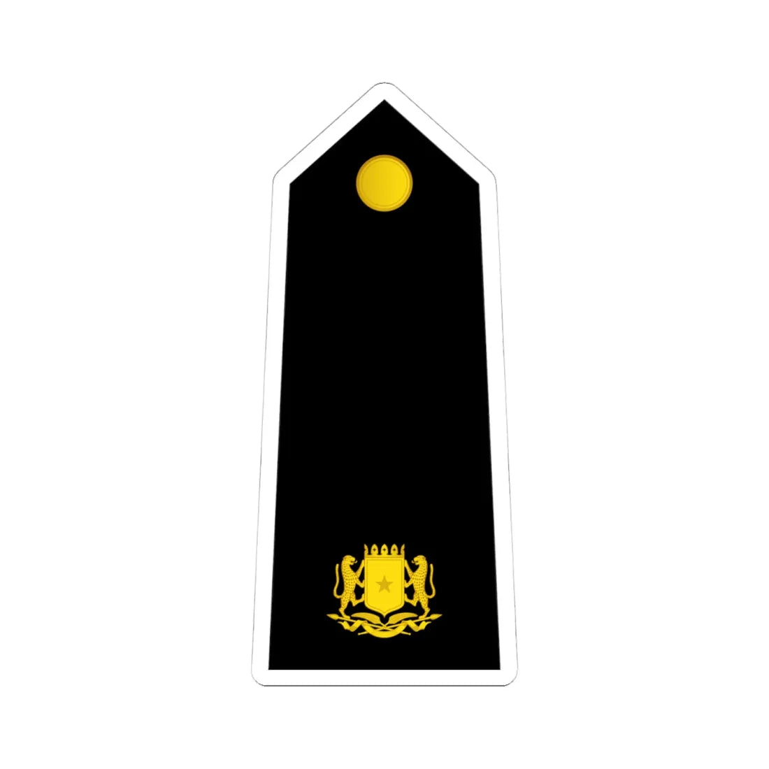 11 Somali Navy MAJ (Mali) (Military Rank) STICKER Vinyl Kiss-Cut Decal 4 Inch White - The Sticker Space