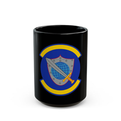 11 Space Warning Squadron USSF (U.S. Air Force) Black Coffee Mug-15oz-The Sticker Space