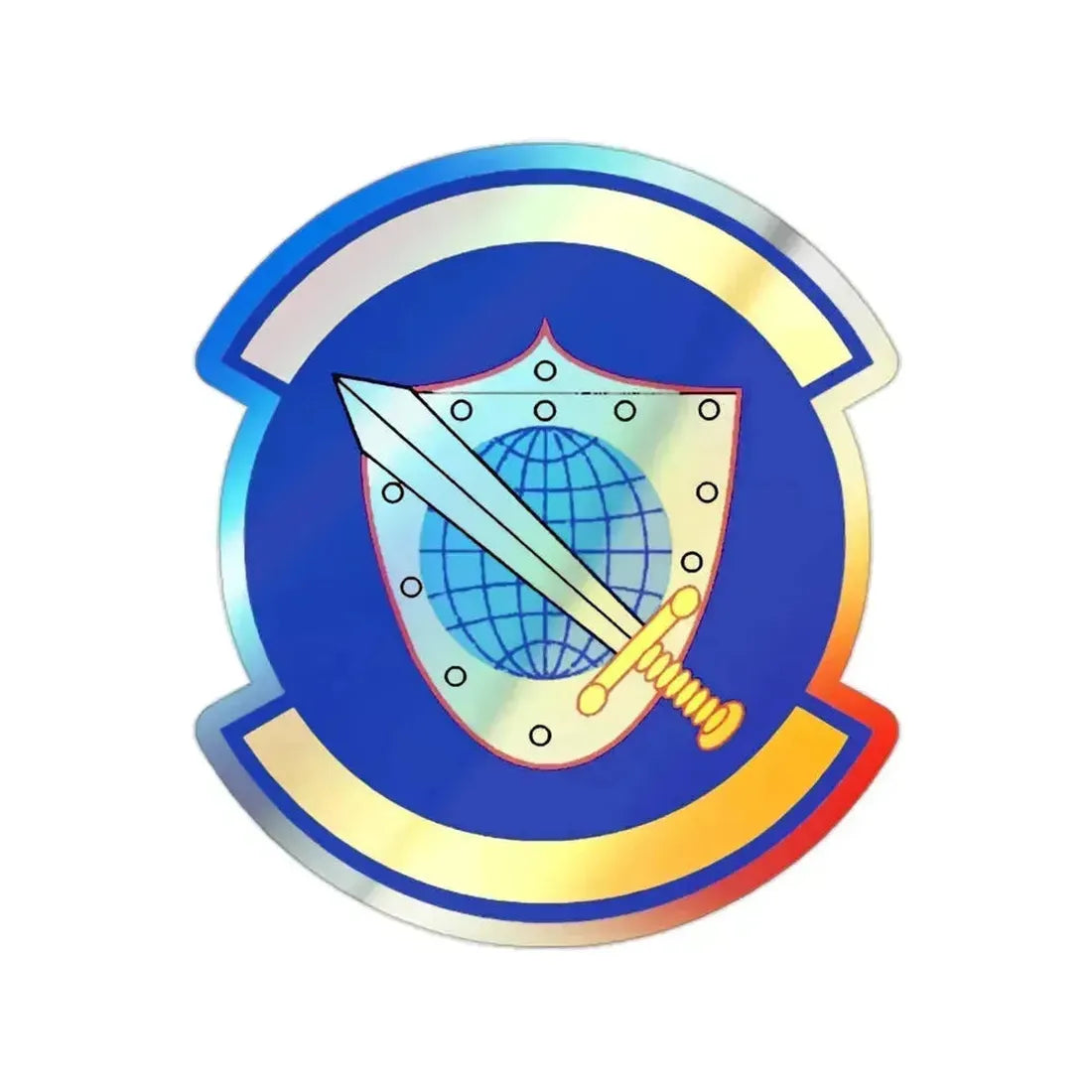11 Space Warning Squadron USSF (U.S. Air Force) Holographic STICKER Die-Cut Vinyl Decal 2 Inch Holographic - The Sticker Space