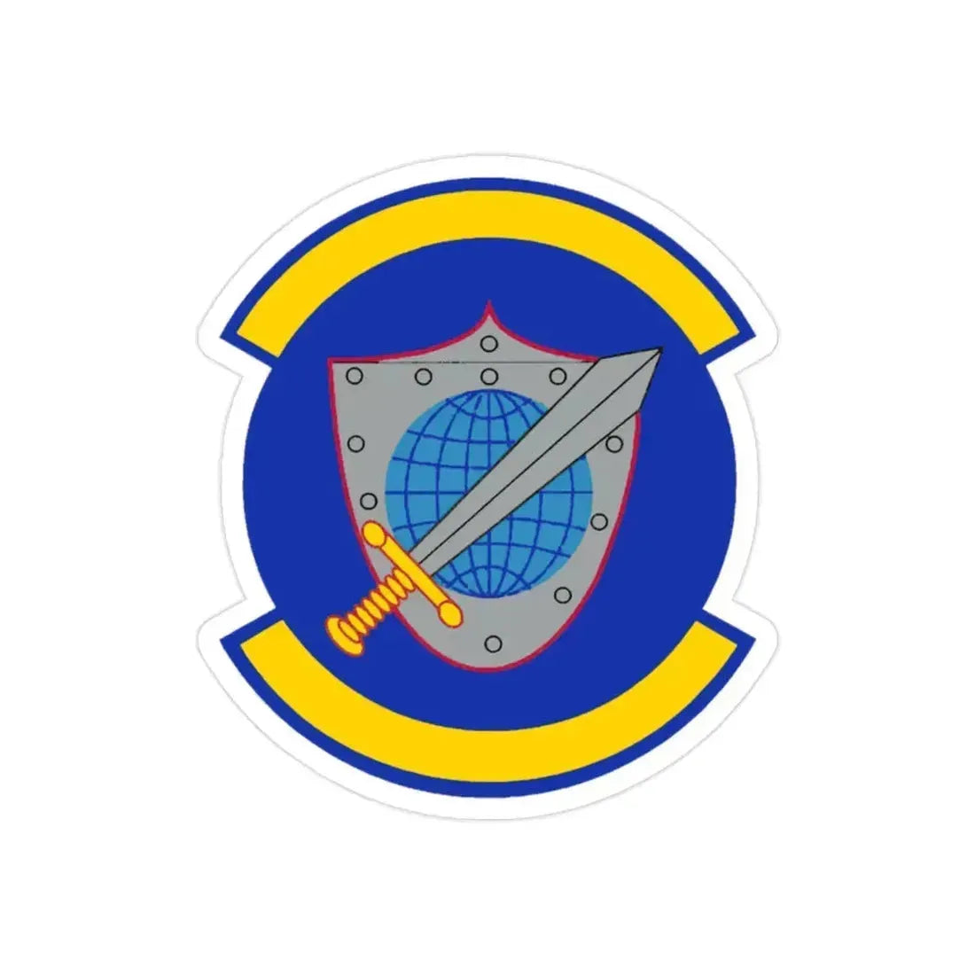 11 Space Warning Squadron USSF (U.S. Air Force) REVERSE PRINT Transparent Die-Cut STICKER - The Sticker Space