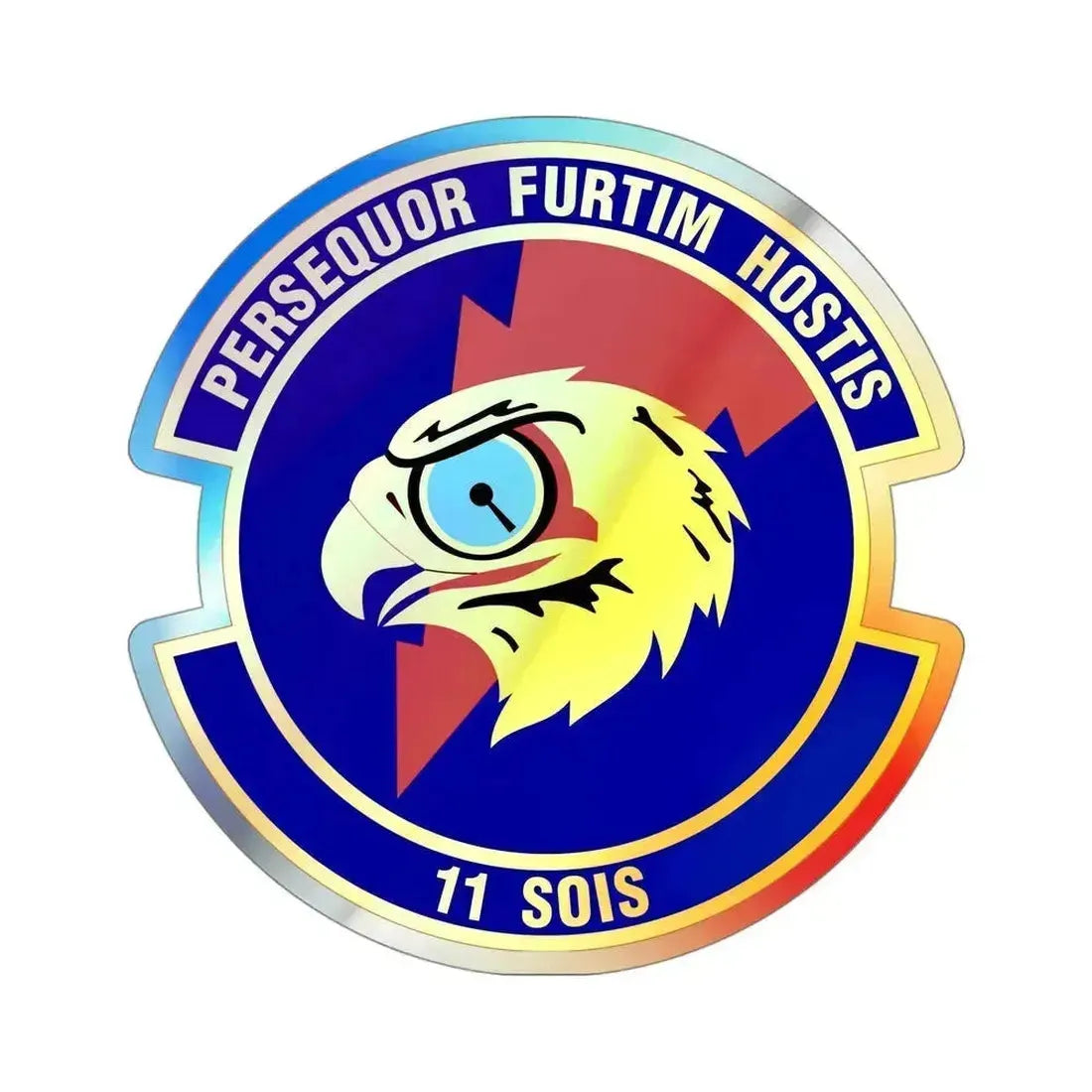 11 Special Operations Intelligence Squadron AFSOC (U.S. Air Force) Holographic STICKER Die-Cut Vinyl Decal 4 Inch - The Sticker Space
