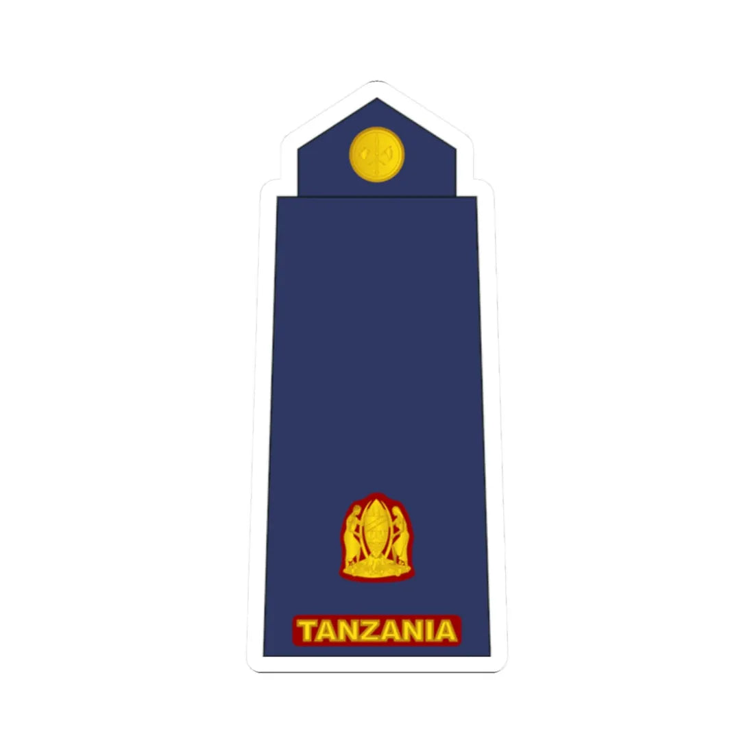 11 Tanzania Air Force MAJ (Tanzania) (Military Rank) STICKER Vinyl Kiss-Cut Decal 2 Inch White - The Sticker Space