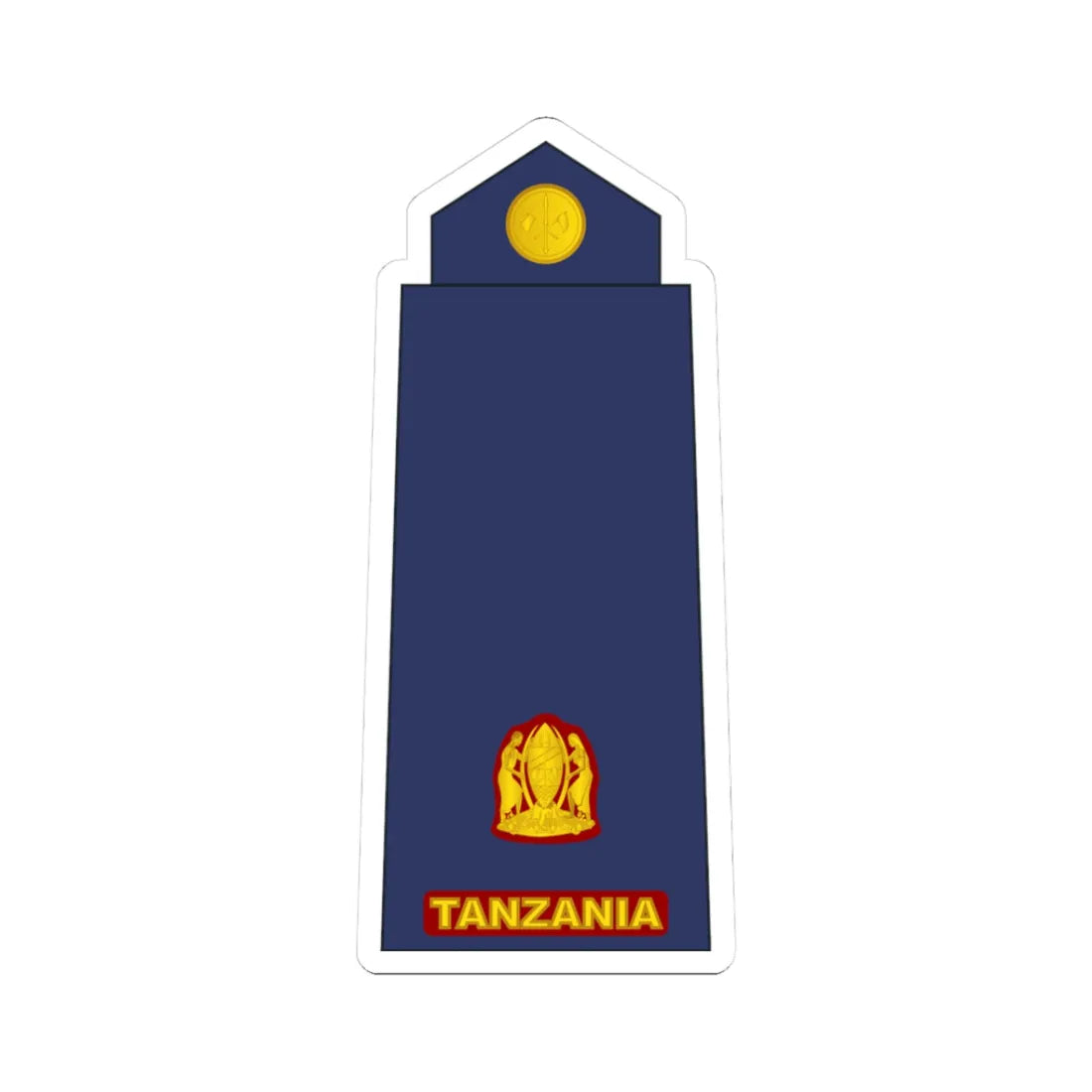 11 Tanzania Air Force MAJ (Tanzania) (Military Rank) STICKER Vinyl Kiss-Cut Decal 3 Inch White - The Sticker Space