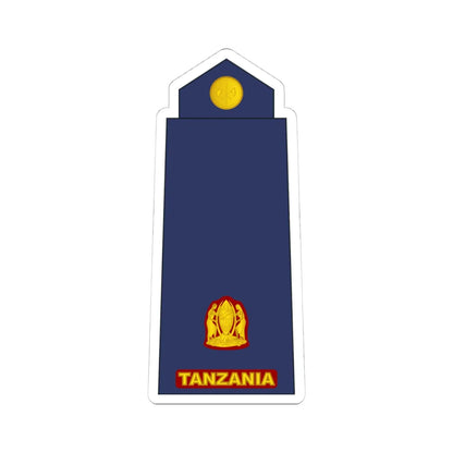 11 Tanzania Air Force MAJ (Tanzania) (Military Rank) STICKER Vinyl Kiss-Cut Decal 4 Inch White - The Sticker Space
