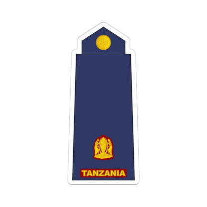 11 Tanzania Air Force MAJ (Tanzania) (Military Rank) STICKER Vinyl Kiss-Cut Decal 6 Inch White - The Sticker Space