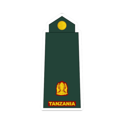 11 Tanzania Army MAJ (Tanzania) (Military Rank) STICKER Vinyl Kiss-Cut Decal 2 Inch White - The Sticker Space