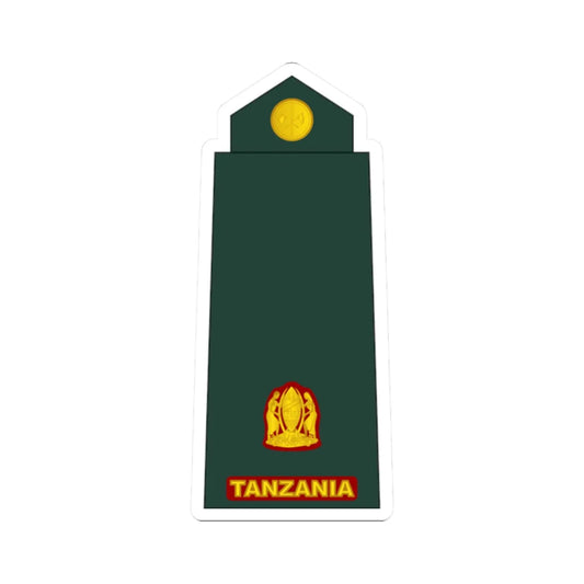 11 Tanzania Army MAJ (Tanzania) (Military Rank) STICKER Vinyl Kiss-Cut Decal 2 Inch White - The Sticker Space