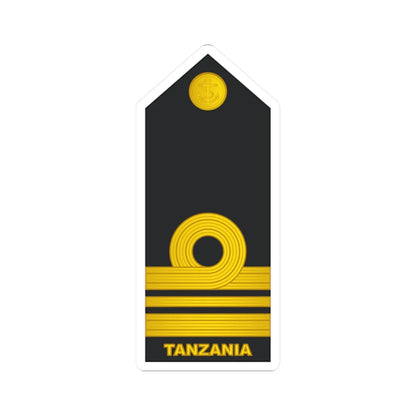 11 Tanzania Navy LCDR (Tanzania) (Military Rank) STICKER Vinyl Kiss-Cut Decal 2 Inch White - The Sticker Space