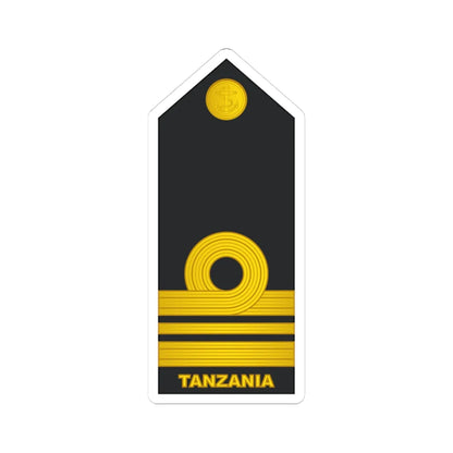 11 Tanzania Navy LCDR (Tanzania) (Military Rank) STICKER Vinyl Kiss-Cut Decal 3 Inch White - The Sticker Space