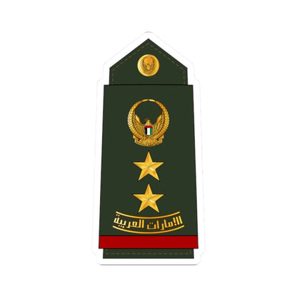 11 UAEA COL (United Arab Emirates) (Military Rank) STICKER Vinyl Kiss-Cut Decal 2 Inch White - The Sticker Space