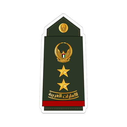11 UAEA COL (United Arab Emirates) (Military Rank) STICKER Vinyl Kiss-Cut Decal 6 Inch White - The Sticker Space