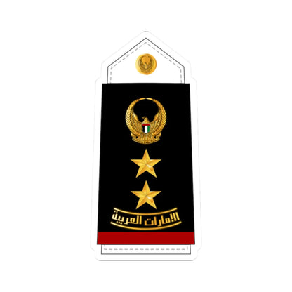 11 UAEN COL (United Arab Emirates) (Military Rank) STICKER Vinyl Kiss-Cut Decal 2 Inch White - The Sticker Space