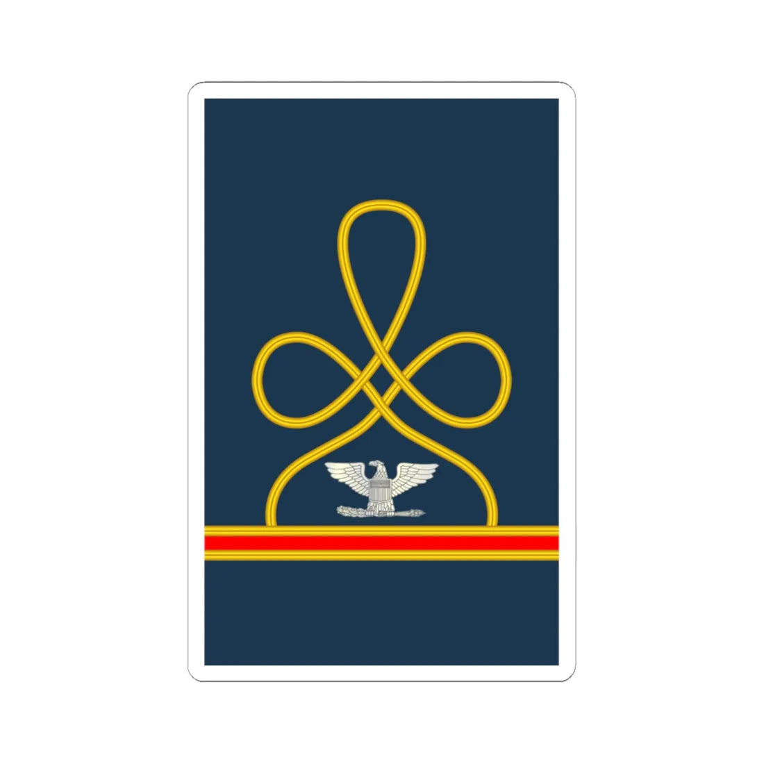 11 US Army Mess Uniform COL (United States) (Military Rank) STICKER Vinyl Kiss-Cut Decal 6 Inch White - The Sticker Space