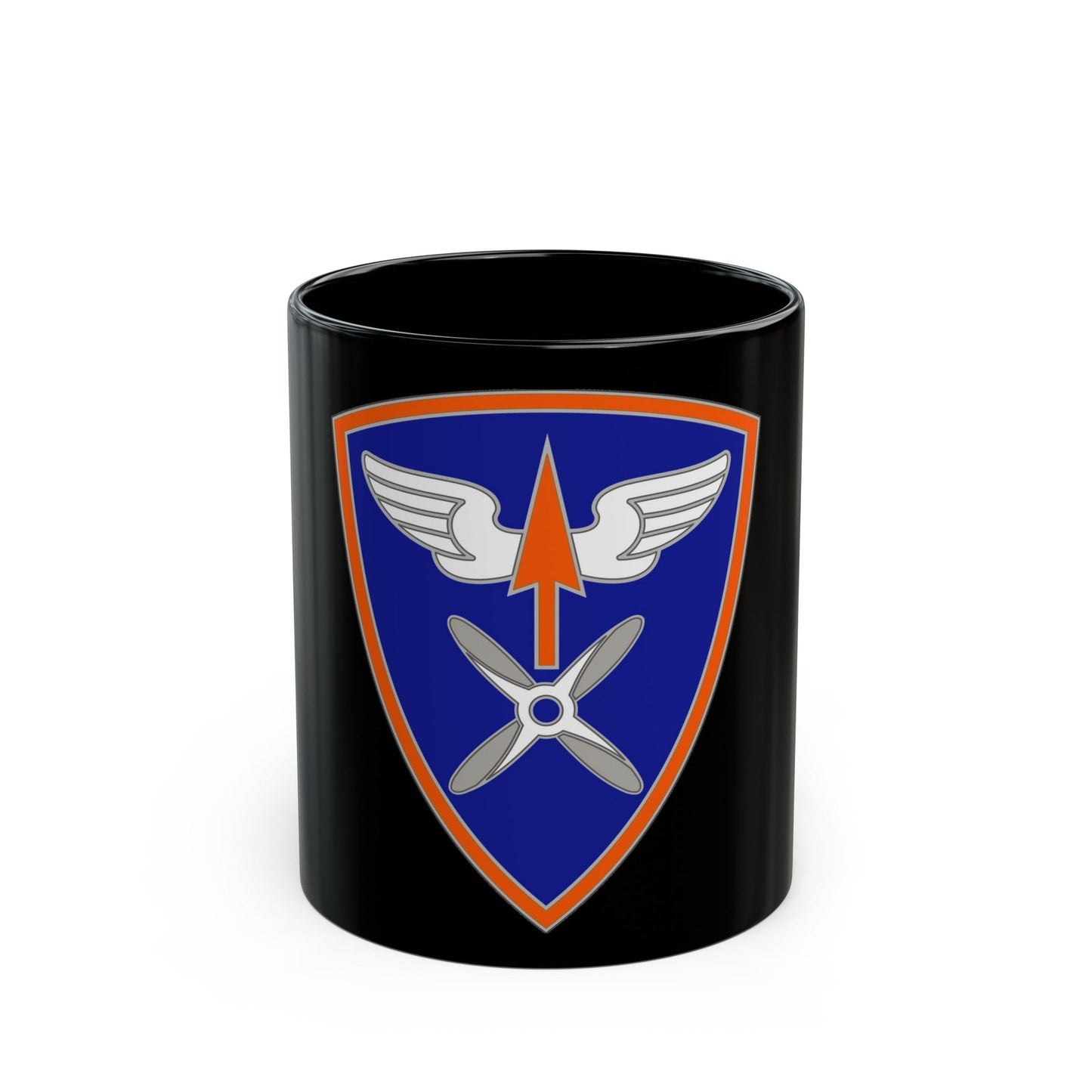 110 Aviation Brigade (U.S. Army) Black Coffee Mug-11oz-The Sticker Space