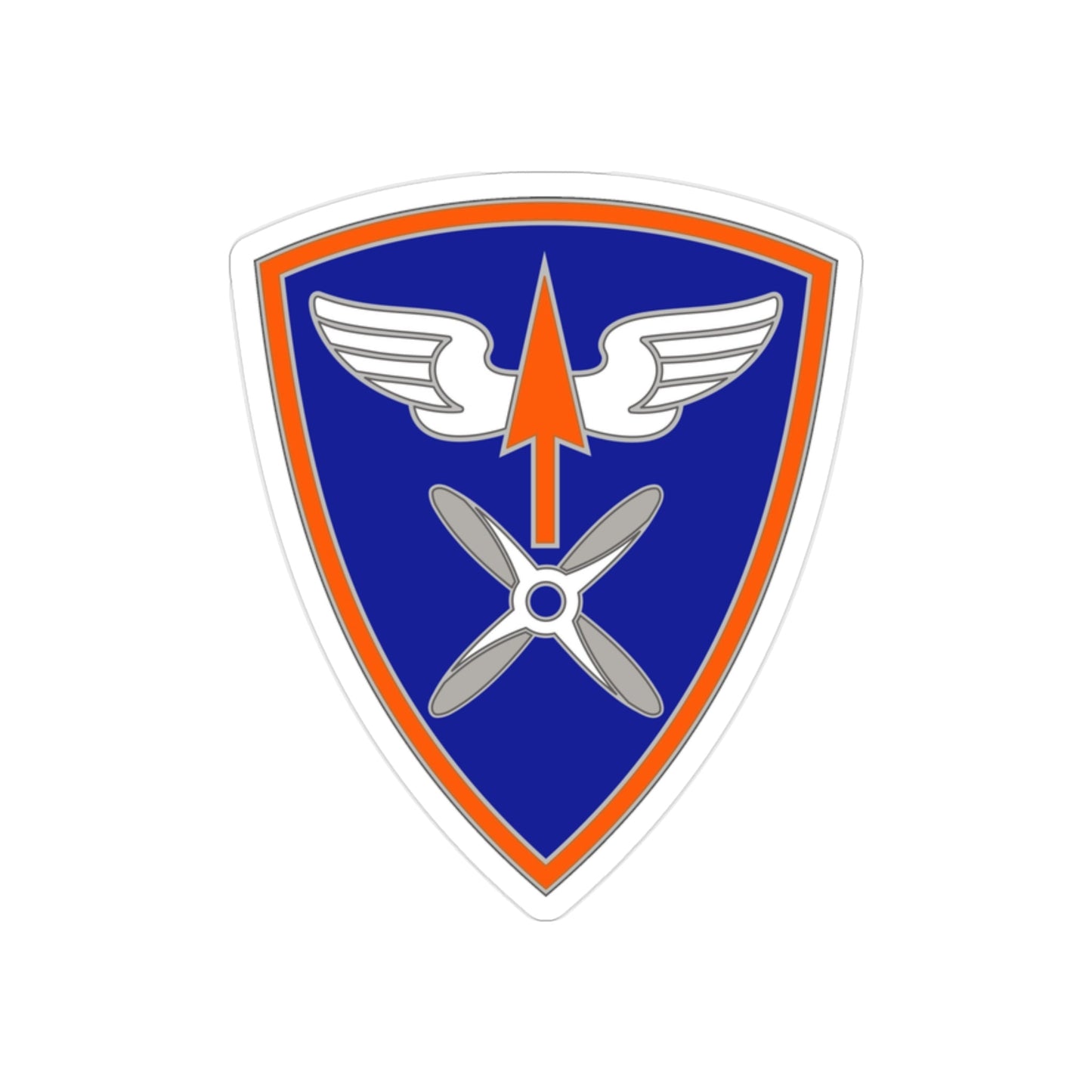 110 Aviation Brigade (U.S. Army) REVERSE PRINT Transparent STICKER-2" × 2"-The Sticker Space