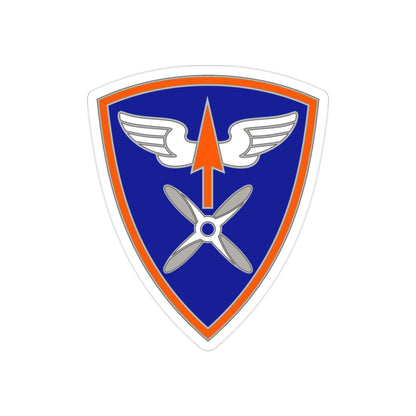 110 Aviation Brigade (U.S. Army) REVERSE PRINT Transparent STICKER-2" × 2"-The Sticker Space